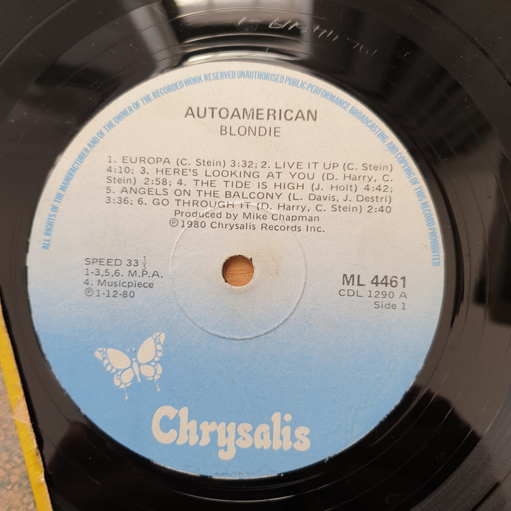 Blondie – AutoAmerican – Vinyl LP Record - Very-Good Quality (VG)  (verry)