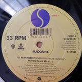 Madonna – I'll Remember (Theme From 'With Honors') (Europe Pressing) - Features William Orbit Remix - Vinyl LP Record - Very-Good+ Quality (VG+) (verygoodplus)
