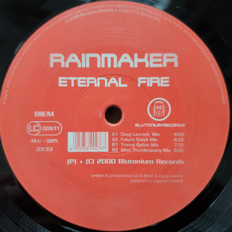 Rainmaker – Eternal Fire - Vinyl LP Record - Very-Good+ Quality (VG+) (verygoodplus)