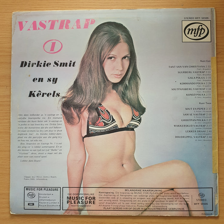 Dirkie Smit en sy Kerels - Vastrap - Vinyl LP Record - Very-Good+ Quality (VG+) (verygoodplus)