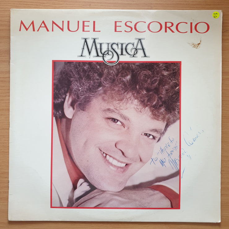 Manuel Escorcio - Musica - Autographed - Vinyl LP Record - Very-Good+ Quality (VG+)