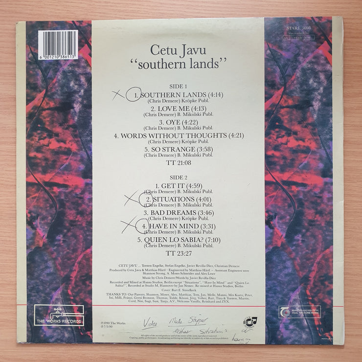 Cetu Javu – Southern Lands - Vinyl LP Record - Very-Good+ Quality (VG+) (verygoodplus)