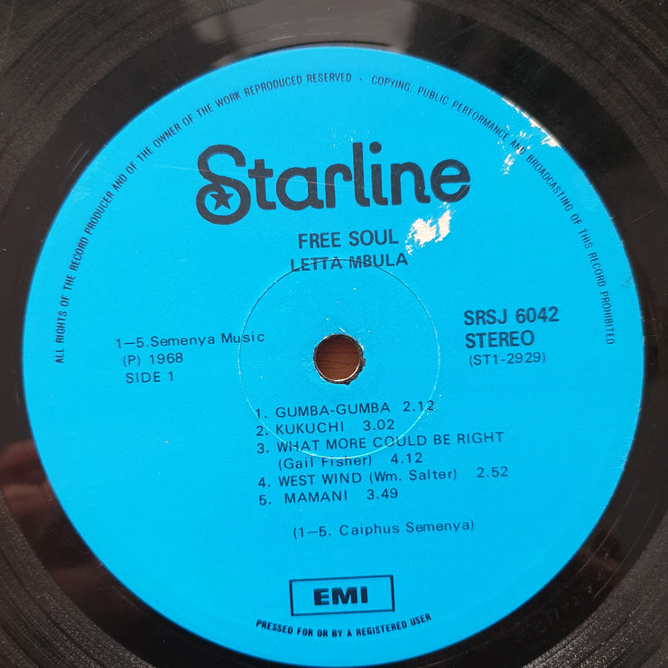 Letta Mbulu ‎– Free Soul - Vinyl LP Record - Good+ Quality (G+) (gplus)