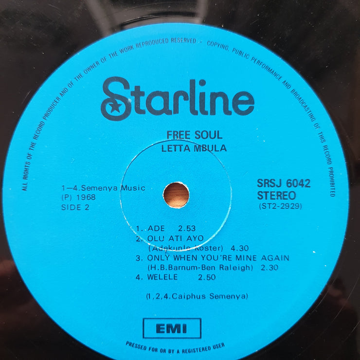 Letta Mbulu ‎– Free Soul - Vinyl LP Record - Good+ Quality (G+) (gplus)