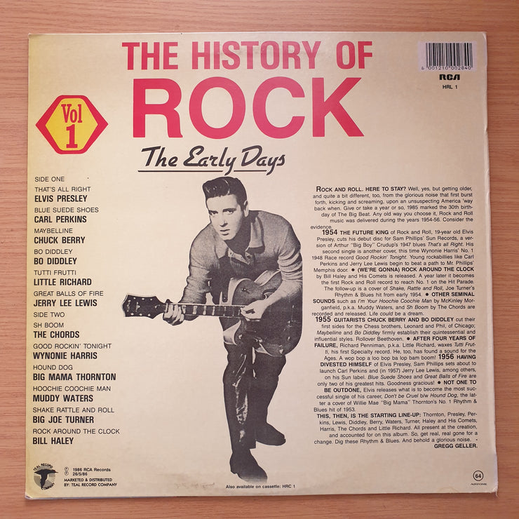 The History of Rock - Vol 1 - Original Artists - Vinyl LP Record - Very-Good+ Quality (VG+) (verygoodplus)