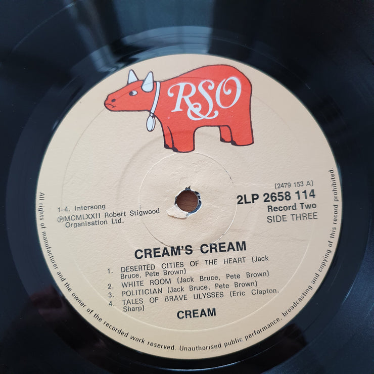 Cream – Cream's Cream Greatest Hits Live (Rhodesia/Zimbabwe) - Double Vinyl LP Record - Very-Good+ Quality (VG+) (verygoodplus)