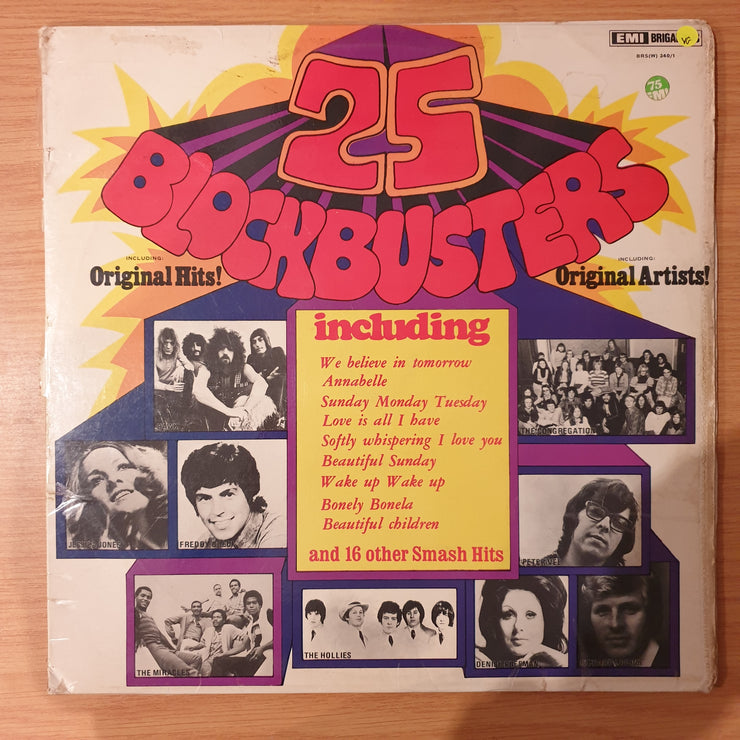 25 Blockbusters - Original Hits - Vinyl LP Record - Very-Good+ Quality (VG+) (verygoodplus)