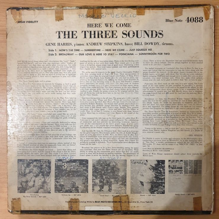 The 3 Sounds – Here We Come - Vinyl LP Record - Good+ Quality (G+) (gplus)