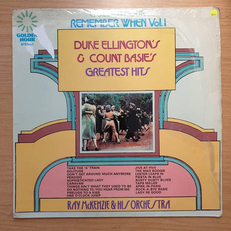 Ray McKenzie And His Orchestra – Remember When Vol.1 -  Count Basie's And Duke Ellington's Greatest Hits - Vinyl LP Record - Very-Good+ Quality (VG+) (verygoodplus)