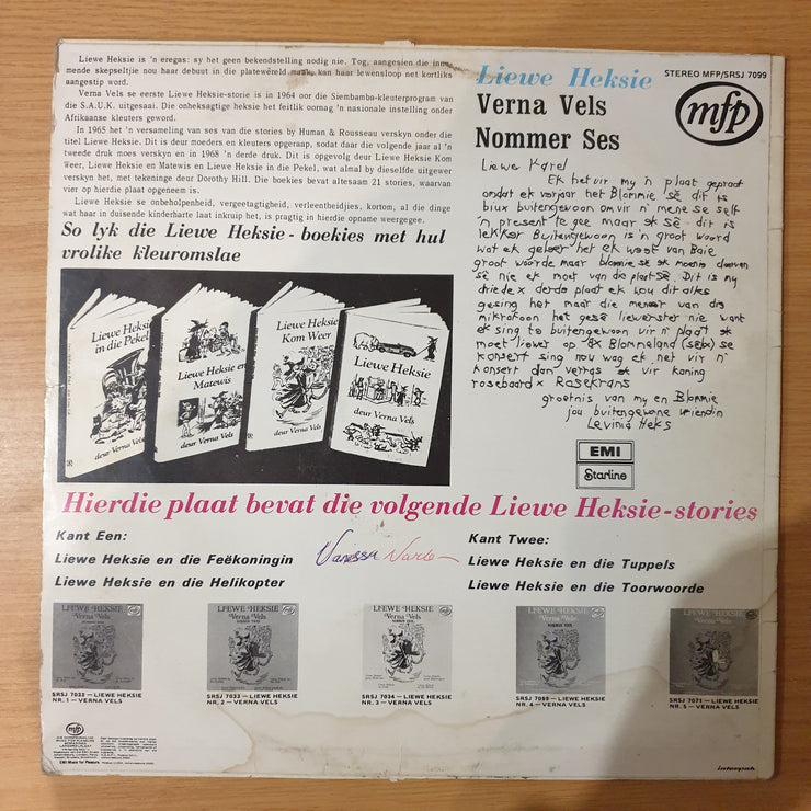 Liewe Heksie 6 - Verna Vels - Vinyl LP Record - Very-Good+ Quality (VG+) (verygoodplus)