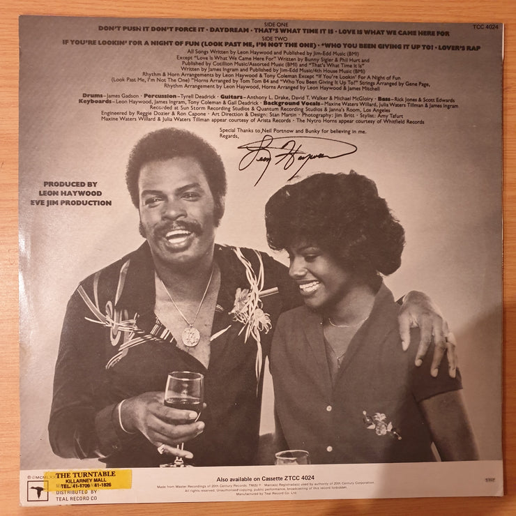 Leon Haywood – Naturally - Vinyl LP Record - Very-Good+ Quality (VG+) (verygoodplus)