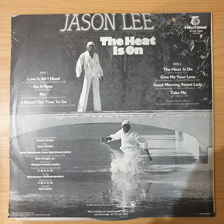 Jason Lee – The Heat Is On - Vinyl LP Record - Very-Good+ Quality (VG+) (verygoodplus)