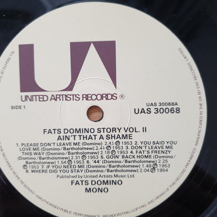 Fats Domino – Ain't That a Shame - Vinyl LP Record - Very-Good+ Quality (VG+) (verygoodplus)