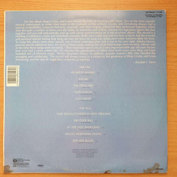 Bing Crosby & Louis Armstrong ‎– Bing Crosby & Louis Armstrong – Vinyl LP Record - Very-Good+ Quality (VG+) (verygoodplus)