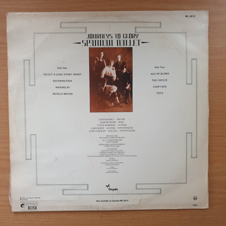 Spandau Ballet – Journeys To Glory -  Vinyl LP Record  (VG+)