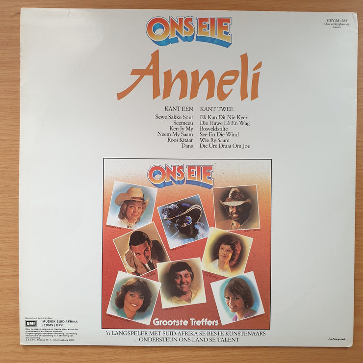 Anneli Van Rooyen - Ons Eie Anneli - Grootste Treffers - Vinyl LP Record - Very-Good+ Quality (VG+) (verygoodplus)