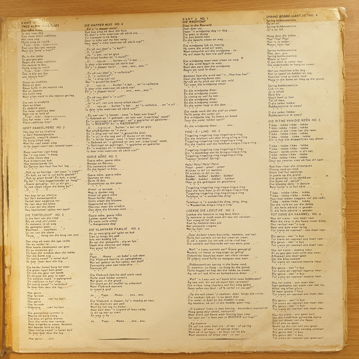 Tingeling - Doris Brasch & Dawie Couzyn – Betty Misheiker Liedjies (Very Rare) - Vinyl LP Record - Very-Good Quality (VG)  (verry)