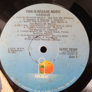 This Is Reggae Music (Bob Marley/Jimmy Cliff...) - Vinyl LP Record - Very-Good Quality (VG)  (verry)