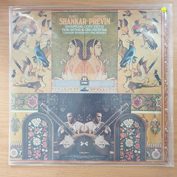 Ravi Shankar & André Previn - London Symphony Orchestra – Concerto For Sitar & Orchestra - Vinyl LP Record - Very-Good+ Quality (VG+) (verygoodplus)
