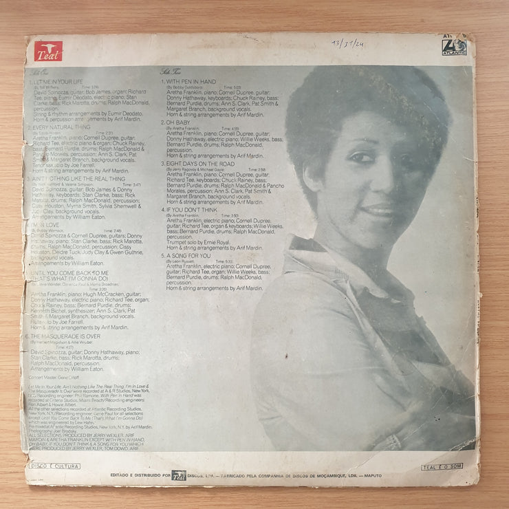 Aretha Franklin – Let Me In Your Life  - Vinyl LP Record - Very-Good+ Quality (VG+) (verygoodplus)