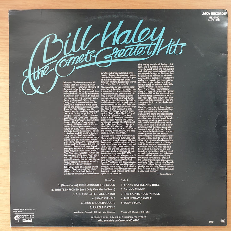 Bill Haley And His Comets – Bill Haley's Greatest Hits! (Autographed)  - Vinyl LP Record - Very-Good+ Quality (VG+) (verygoodplus)
