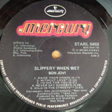 Bon Jovi – Slippery When Wet (with Lyrics)  – Vinyl LP Record - Very-Good+ Quality (VG+) (verygoodplus)