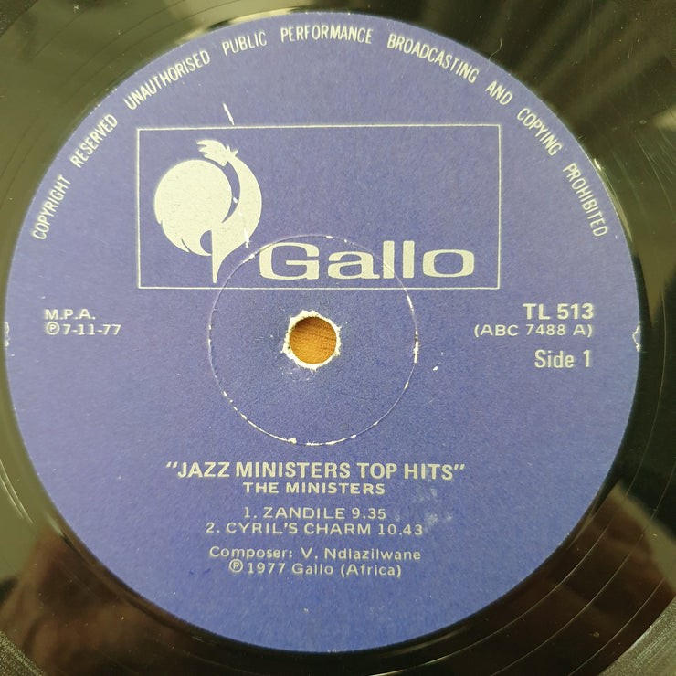 The Ministers – Jazz Ministers Top Hits - Vinyl LP Record - Good+ Quality (G+) (gplus)