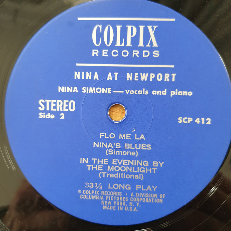 Nina Simone – Nina At Newport - Vinyl LP Record - Very-Good- Quality (VG-) (minus)