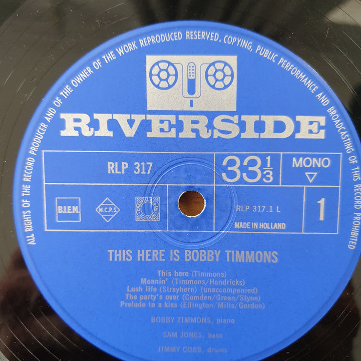 Bobby Timmons – This Here Is Bobby Timmons - Vinyl LP Record - Good+ Quality (G+) (gplus)