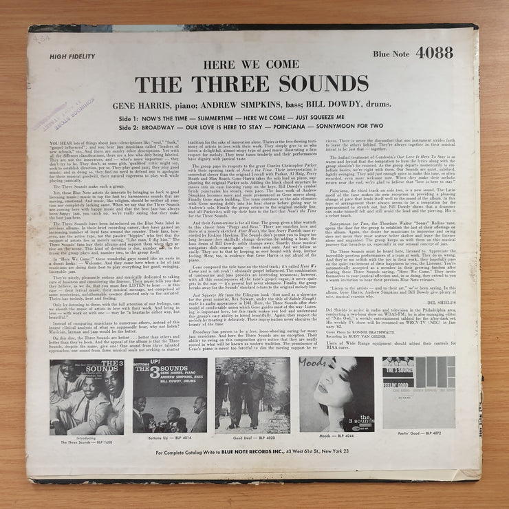 The 3 Sounds – Here We Come - Vinyl LP Record - Good+ Quality (G+) (gplus)
