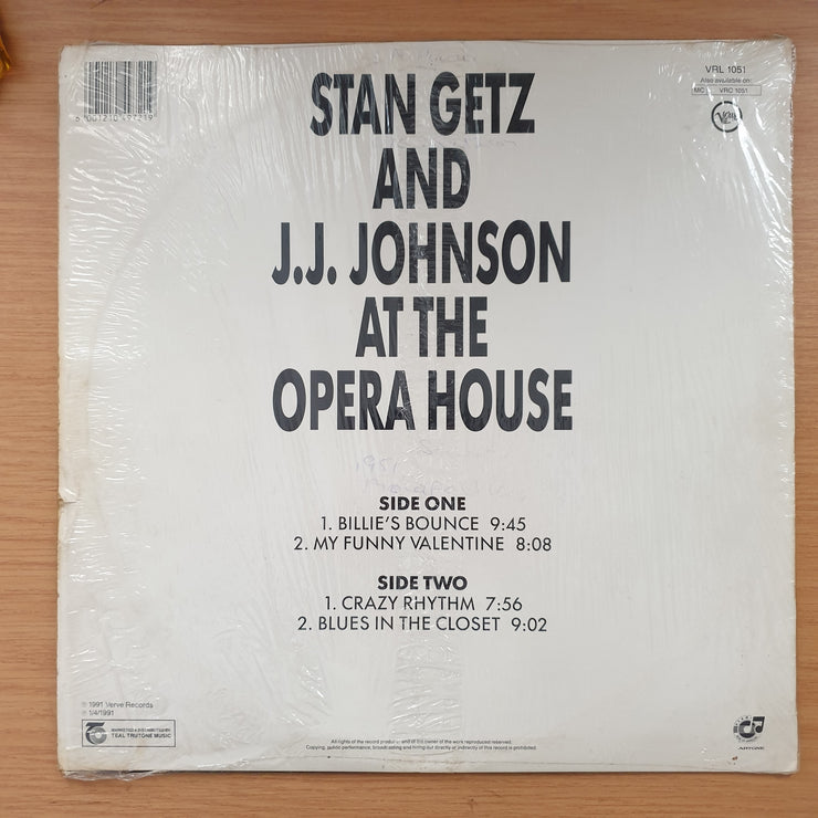 Stan Getz And J.J. Johnson – At The Opera House - Vinyl LP Record - Very-Good+ Quality (VG+) (verygoodplus)
