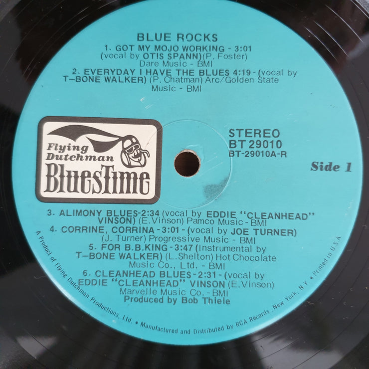 Blue Rocks - Otis Spann/T-Bone Walker/Joe Turner/Eddie Cleanhead Vinson - Vinyl LP Record - Very-Good+ Quality (VG+) (verygoodplus)