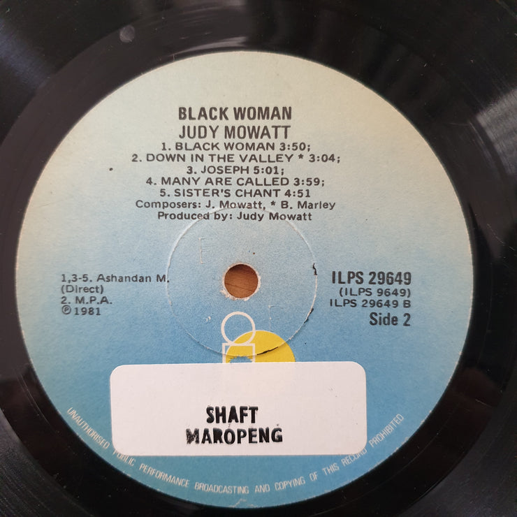 Judy Mowatt – Black Woman - Vinyl LP Record - Good+ Quality (G+) (gplus)