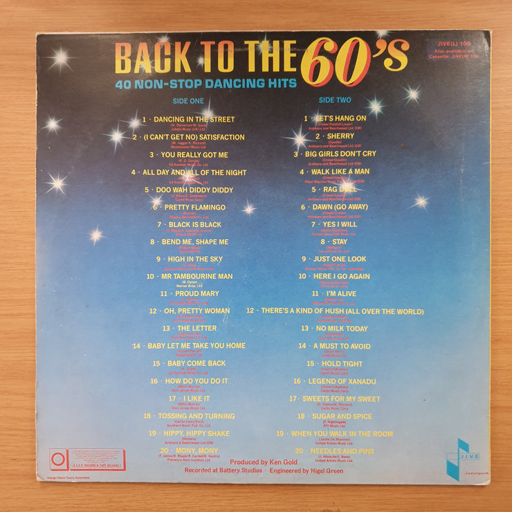 Back to the 60's - 40 Non Stop Dancing Hits - Vinyl LP Record - Very-Good+ Quality (VG+) (verygoodplus)