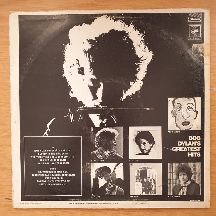 Bob Dylan ‎– Bob Dylan's Greatest Hits - Vinyl LP Record - Very-Good- Quality (VG-)