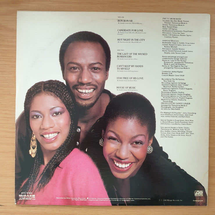 T.S. Monk – House Of Music - Vinyl LP Record - Very-Good+ Quality (VG+) (verygoodplus)