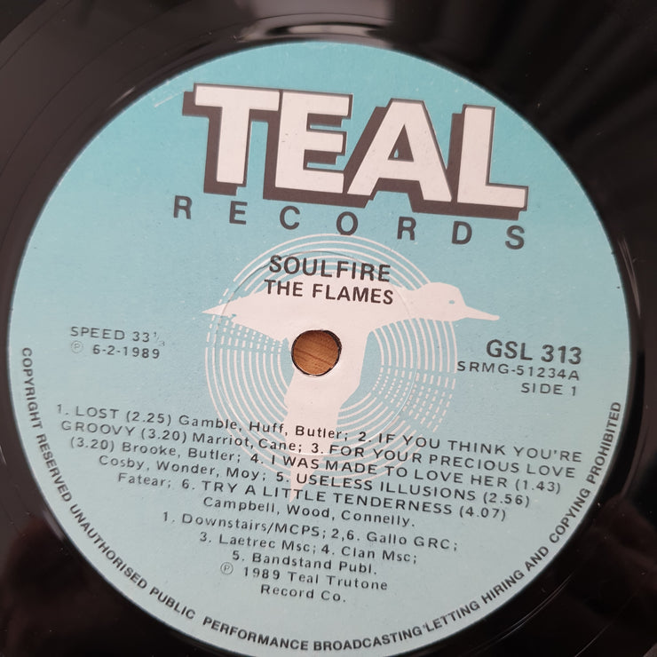The Flames ‎– Soulfire!! (GSL) - Vinyl LP Record  (VG+)