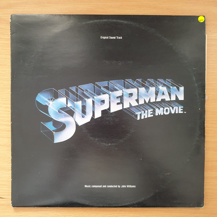 Superman The Movie (Original Sound Track) - John Williams – Double Vinyl LP Record - Very-Good+ Quality (VG+) (verygoodplus)