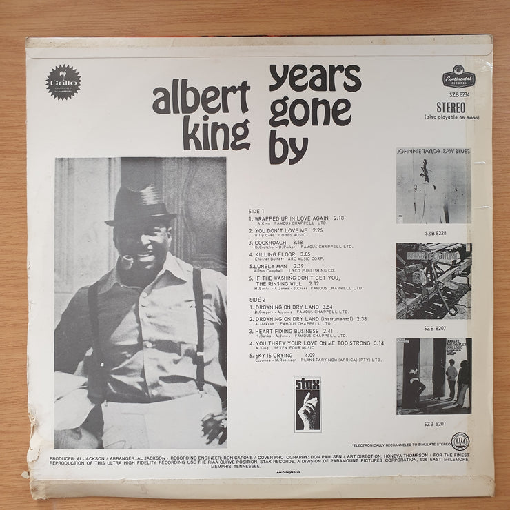 Albert King – Years Gone By - Vinyl LP Record - Very-Good+ Quality (VG+) (verygoodplus) (D)