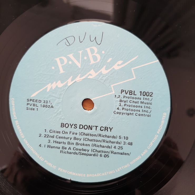 Boys Don't Cry – Boys Don't Cry - Vinyl LP Record - Very-Good+ Quality (VG+) (verygoodplus)