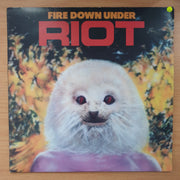 Riot – Fire Down Under – Vinyl LP Record - Very-Good+ Quality (VG+) (verygoodplus)