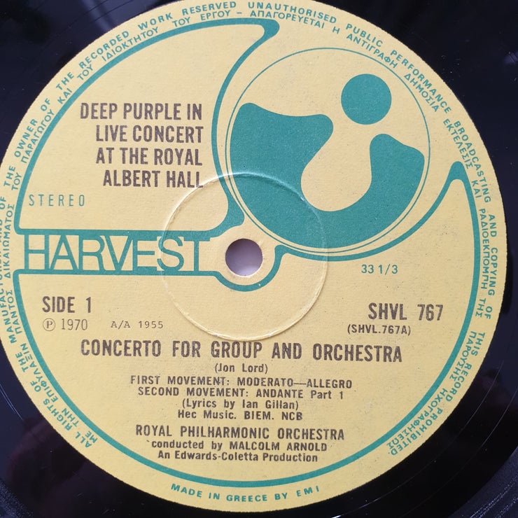 Deep Purple & The Royal Philharmonic Orchestra – Vinyl LP Record (VG+)