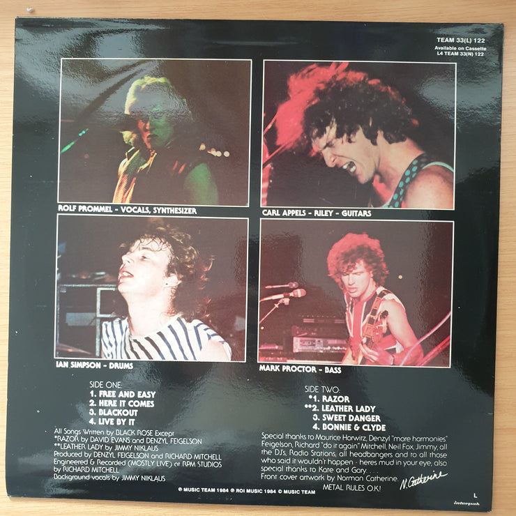 Black Rose  – Live By It (with Lyrics) - Vinyl LP Record - Very-Good+ Quality (VG+) (verygoodplus)