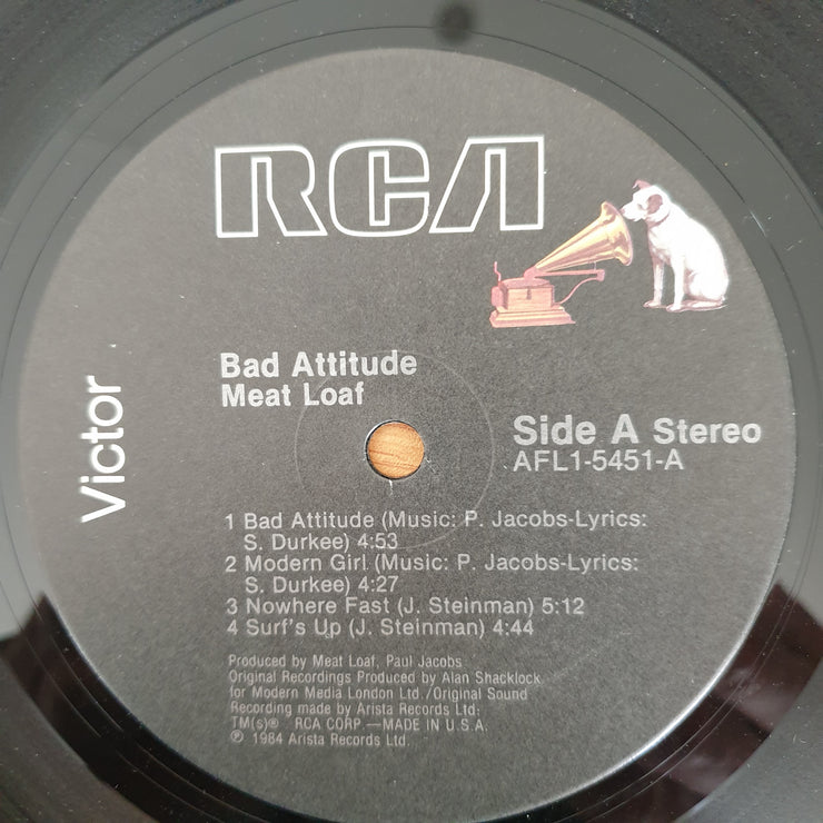 Meat Loaf – Bad Attitude - Vinyl LP Record - Very-Good+ Quality (VG+)