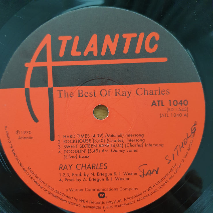 Ray Charles – The Best Of Ray Charles - Vinyl LP Record - Good+ Quality (G+) (gplus)