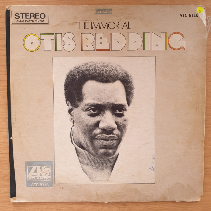 Otis Redding – The Immortal Otis Redding - Vinyl LP Record  - Good Quality (G) (goood)
