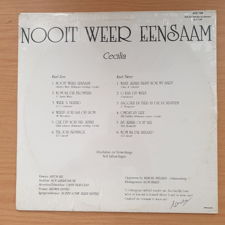 Cecilia - Nooit Weer Eensaam - Vinyl LP Record - Sealed