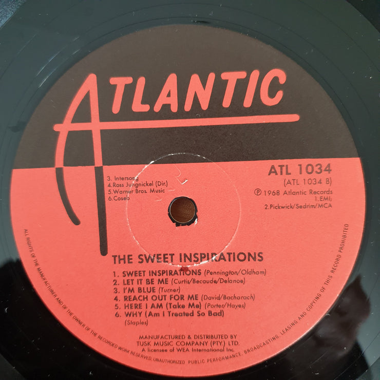 The Sweet Inspirations – The Sweet Inspirations - Vinyl LP Record - Very-Good- Quality (VG-) (minus)