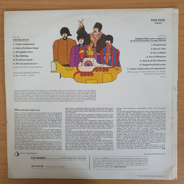The Beatles – Yellow Submarine - Vinyl LP Record - Very-Good+ Quality (VG+) (verygoodplus)