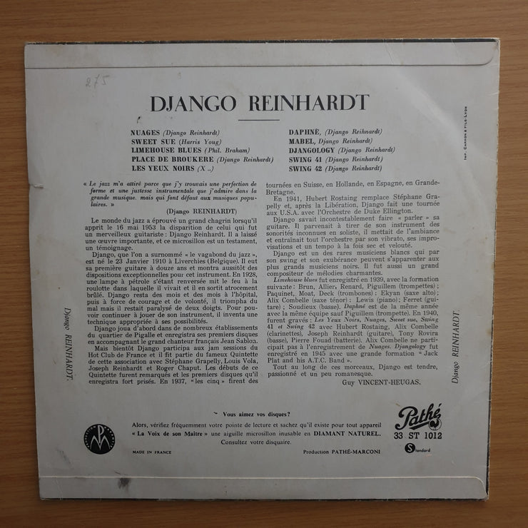 Django Reinhardt – Django Reinhardt - Vinyl LP Record - Very-Good+ Quality (VG+) (verygoodplus)